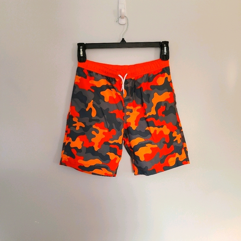 Land's End Boys Printed Swim Trunks